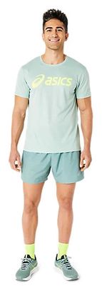 Short Asics Core Run 5in Vert Homme