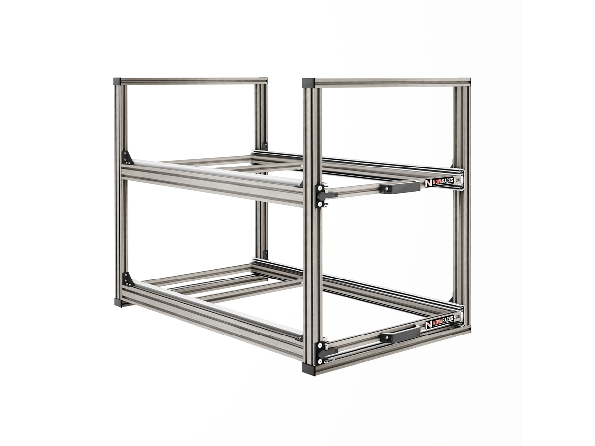 Nova Racks Serie V  2 Levels schuifopbergsysteem - 40x90x65 cm