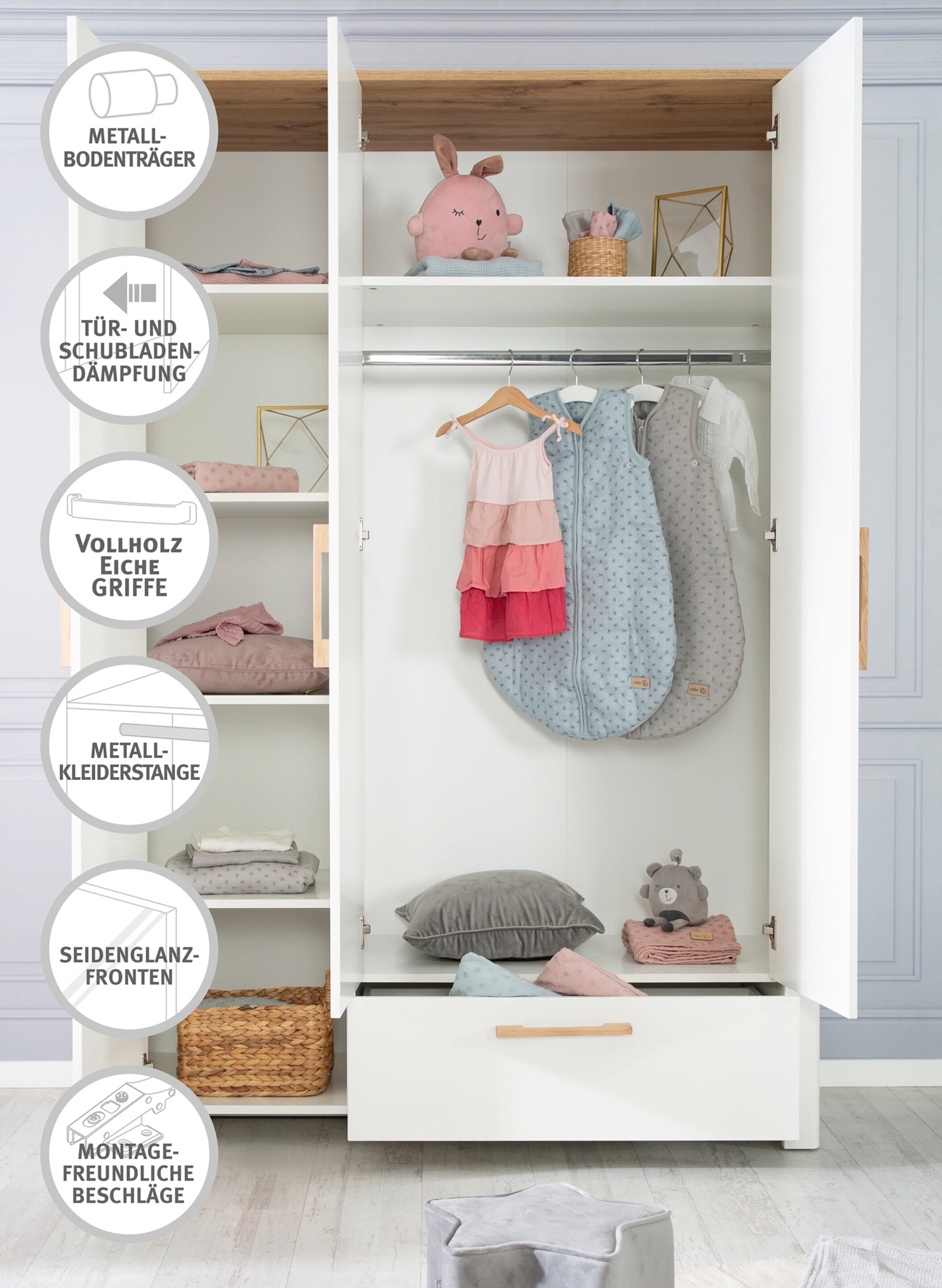 roba Kleiderschrank 3-türig Ava