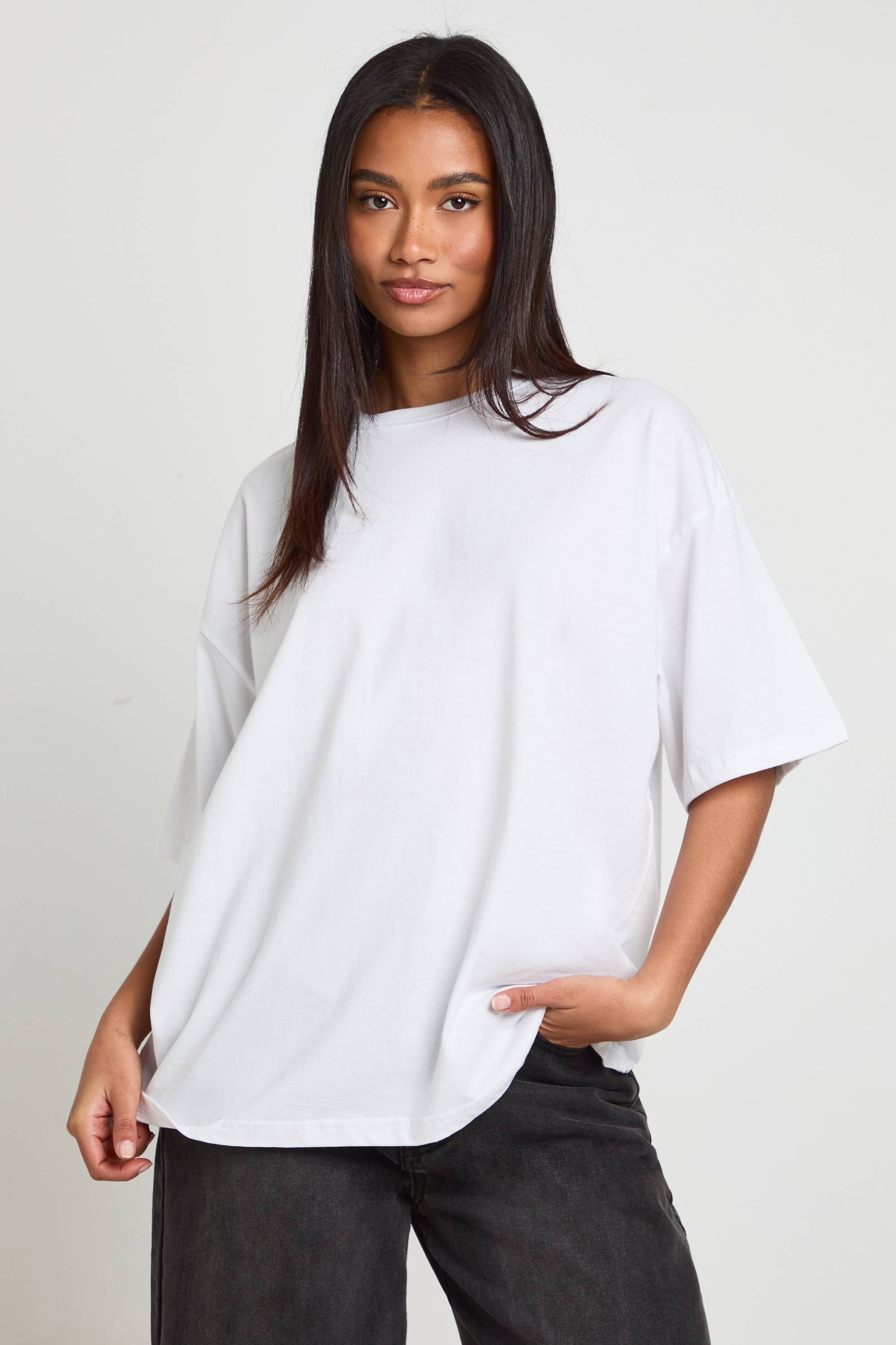 boohoo T-shirt Imprimé Au Dos Avec Message Girly 