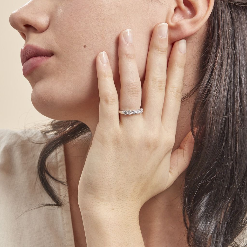 Alliance Hera Or Blanc Diamant