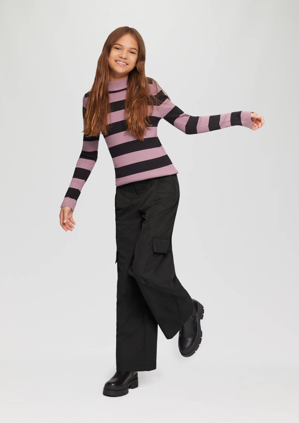 s.Oliver wide leg jeans zwart