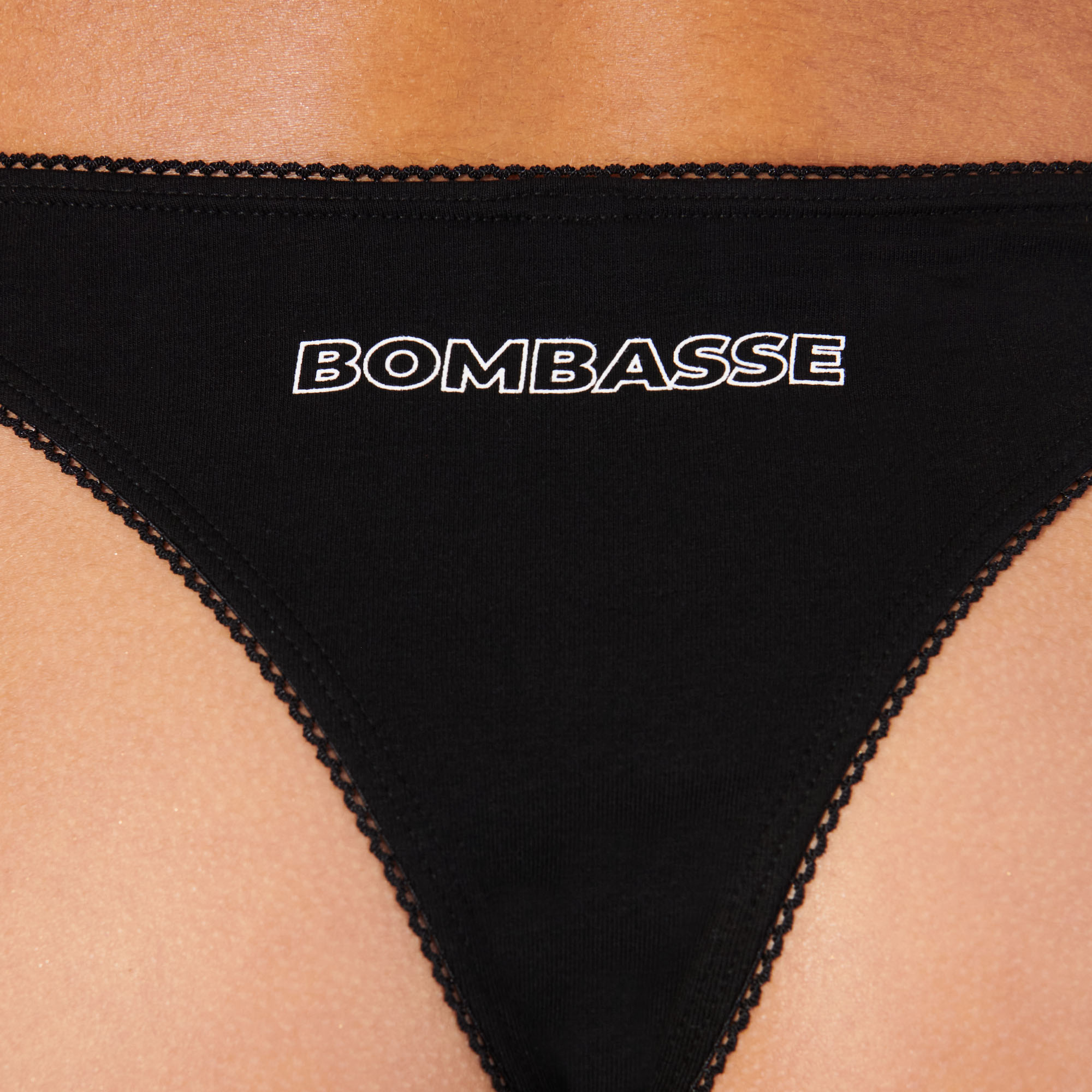 Tanga à message en coton