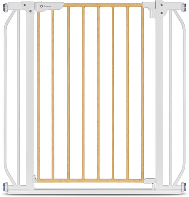 Lionelo Truus Slim Sikkerhetsgrind, White/Natural