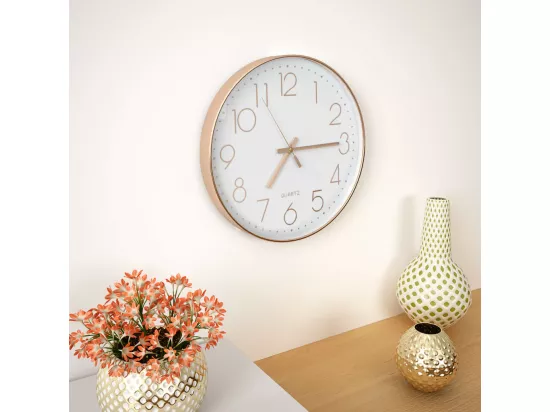 Horloge murale 30 cm Or rosé