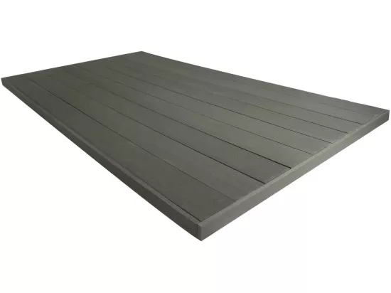 Pack 5m² - Lames de terrasse composite pleines - Gris foncé