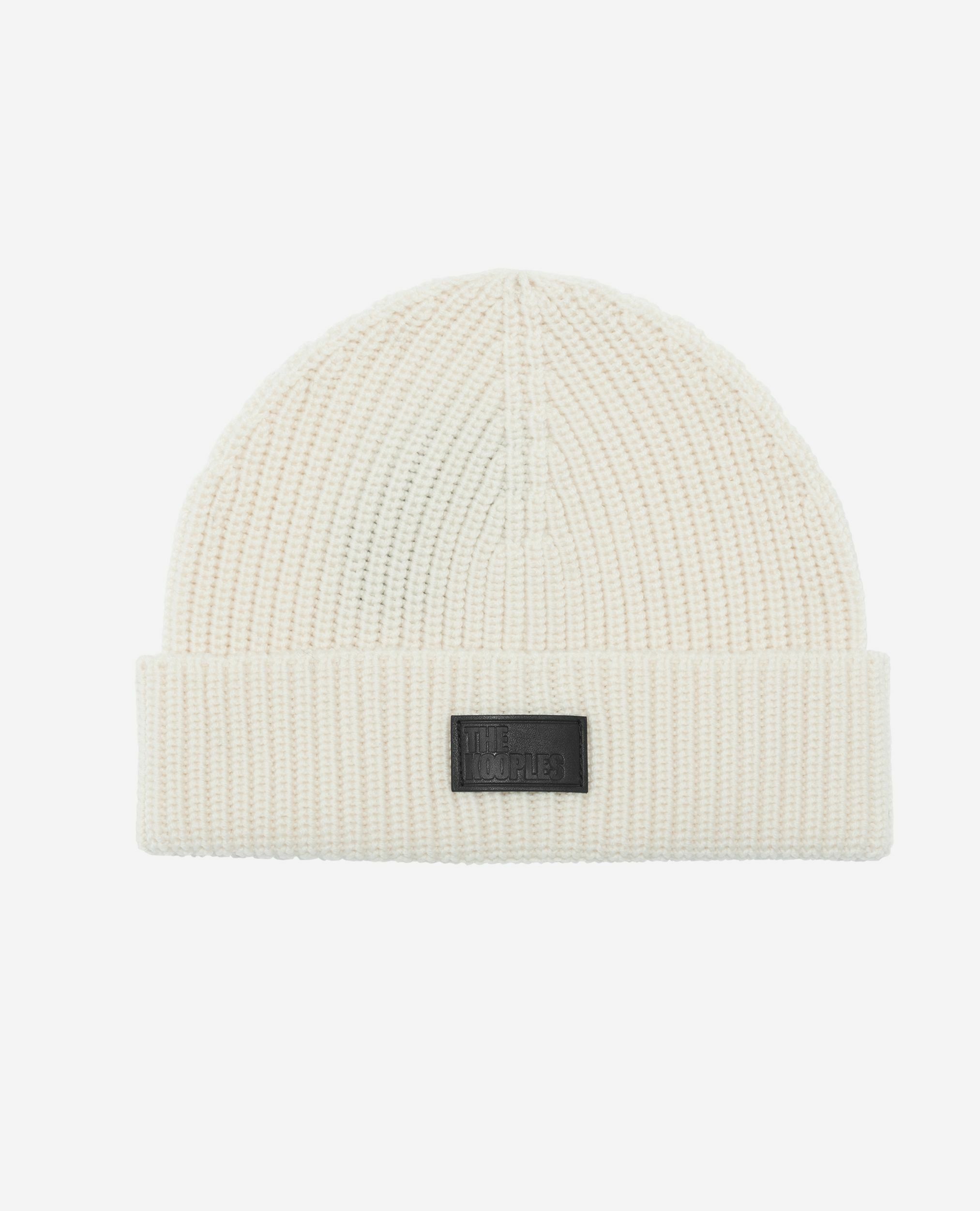 Bonnet à revers écru