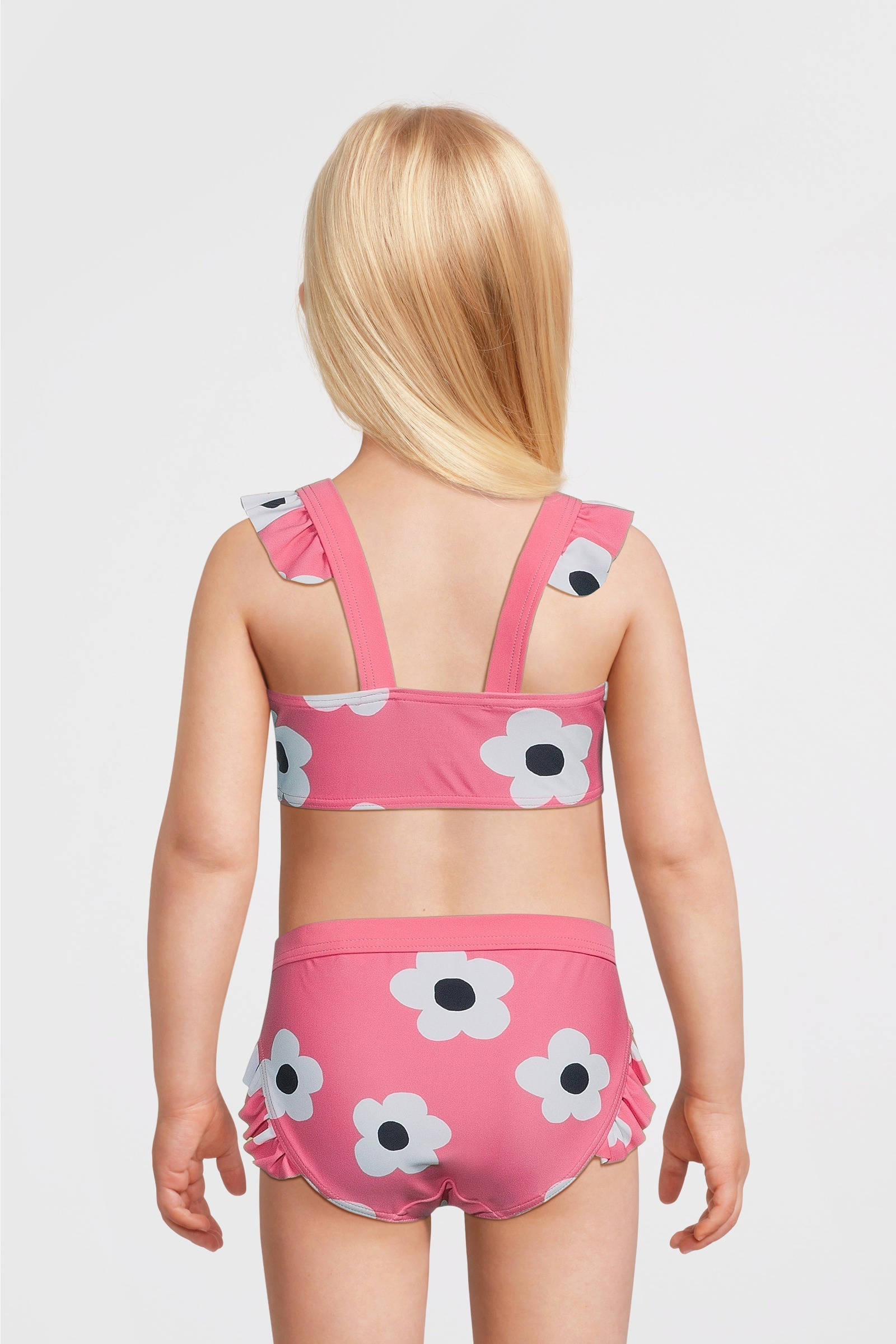 NAME IT crop bikini met ruches NMFZULLE  roze
