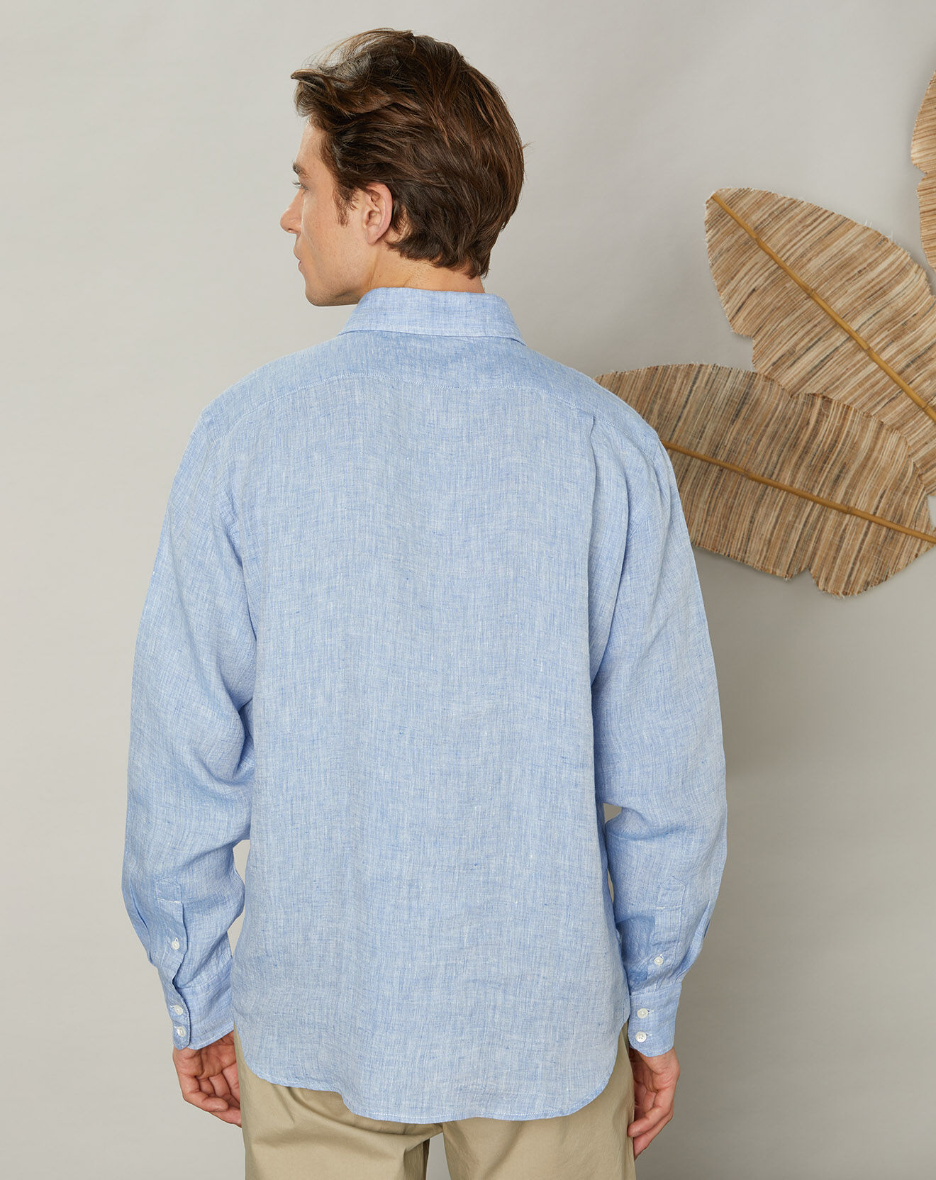Hartford Chemise regular 100% Lin Paul chambray