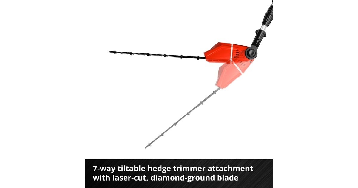 EINHELLAccu tuin-multitool GE-HC 18 Li T Solo stoksnoeizaag  (Rood, Accu en oplader niet inbegrepen)