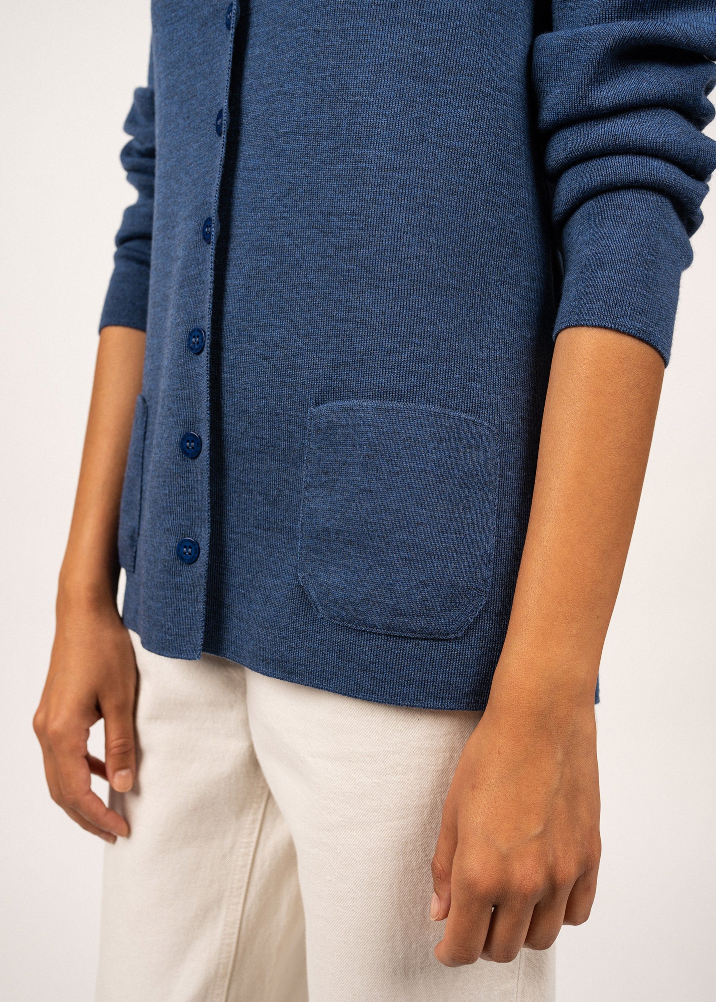 Gilet col V Blainville boutonné