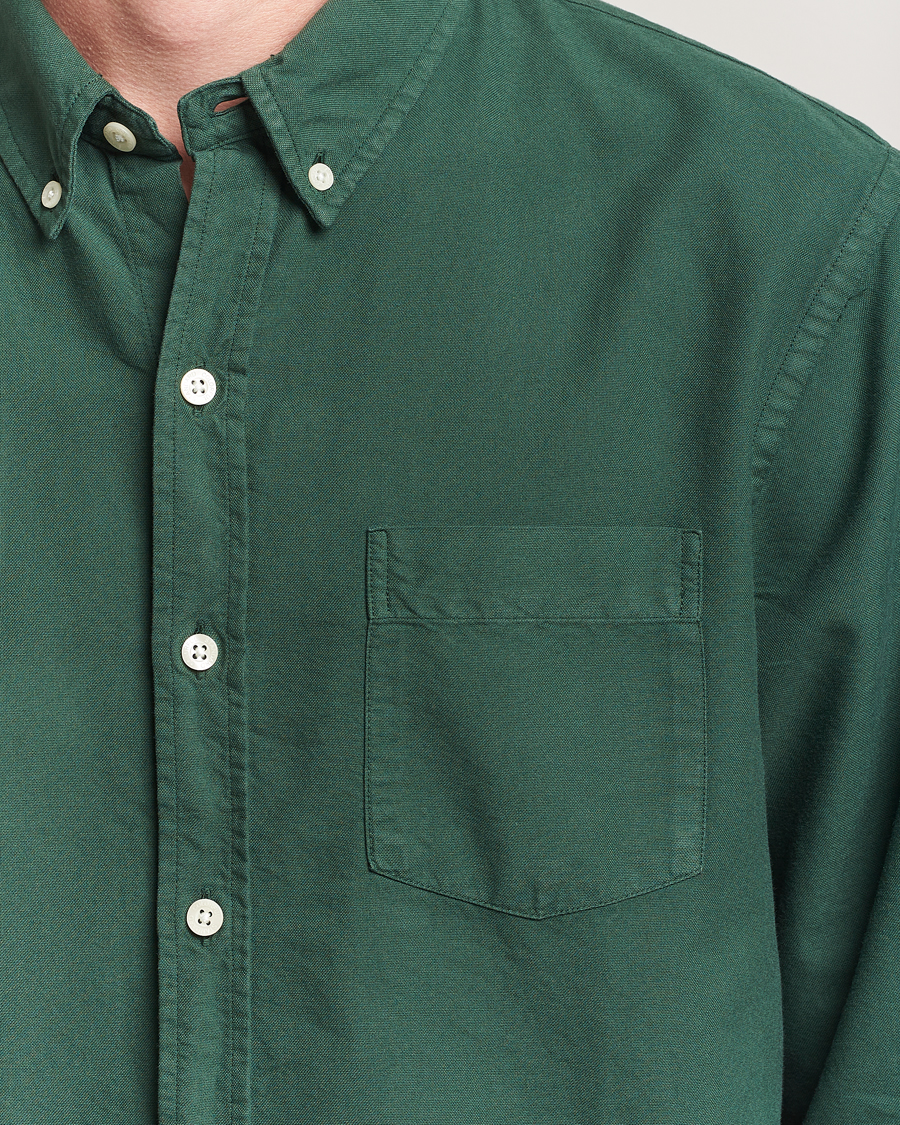 Colorful Standard Classic Organic Oxford Button Down Shirt Emerald Green