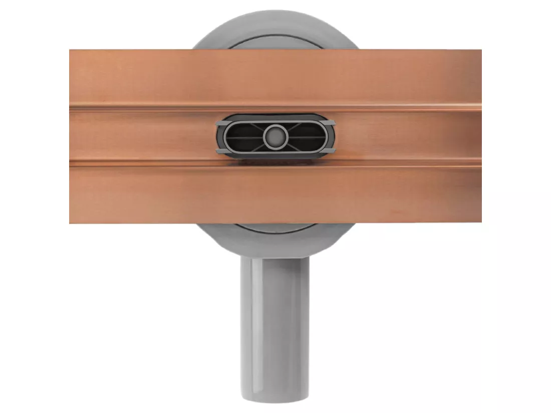 Drain Linéaire Rea Neox Slim Pro 700 Brush Copper