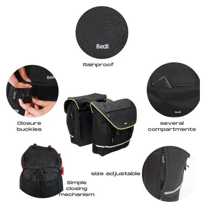 Double sacoche de vélo SPRTV - 30 Litre