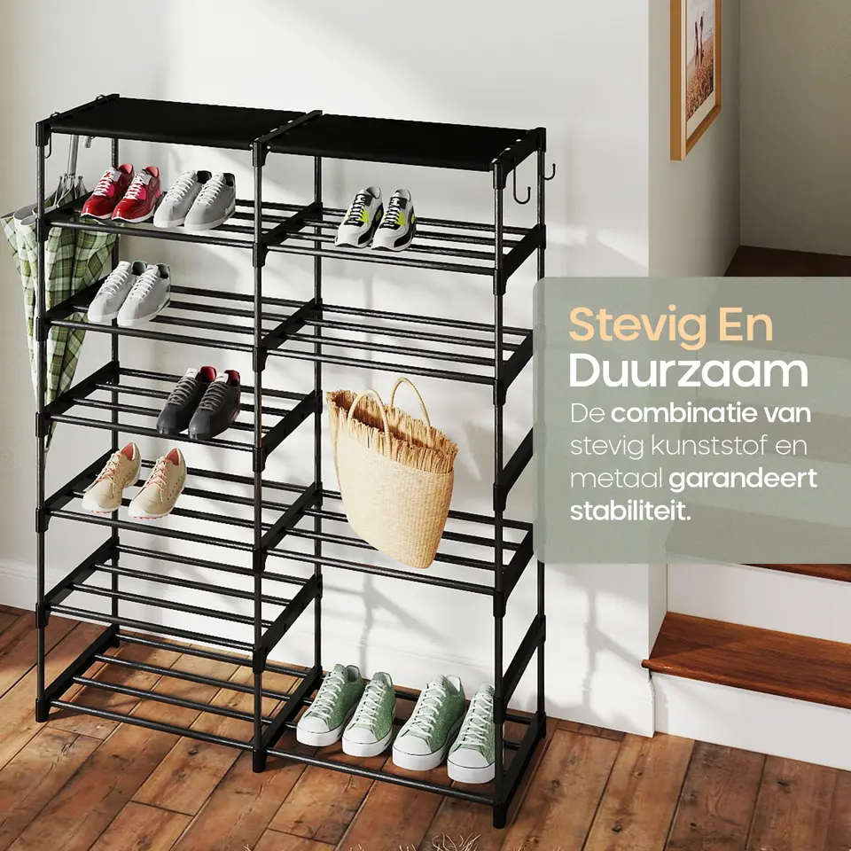 O'DADDY Schoenenrek 7 laags dubbele rij