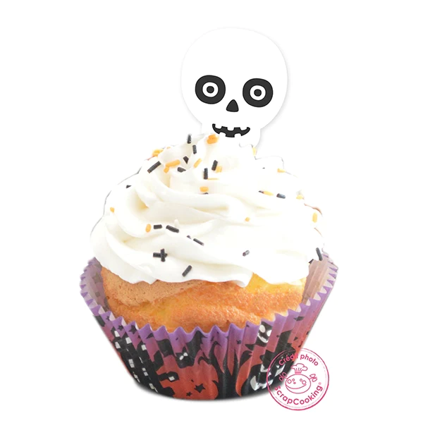 Caissettes et cake toppers Halloween 24 pièces Scrapcooking