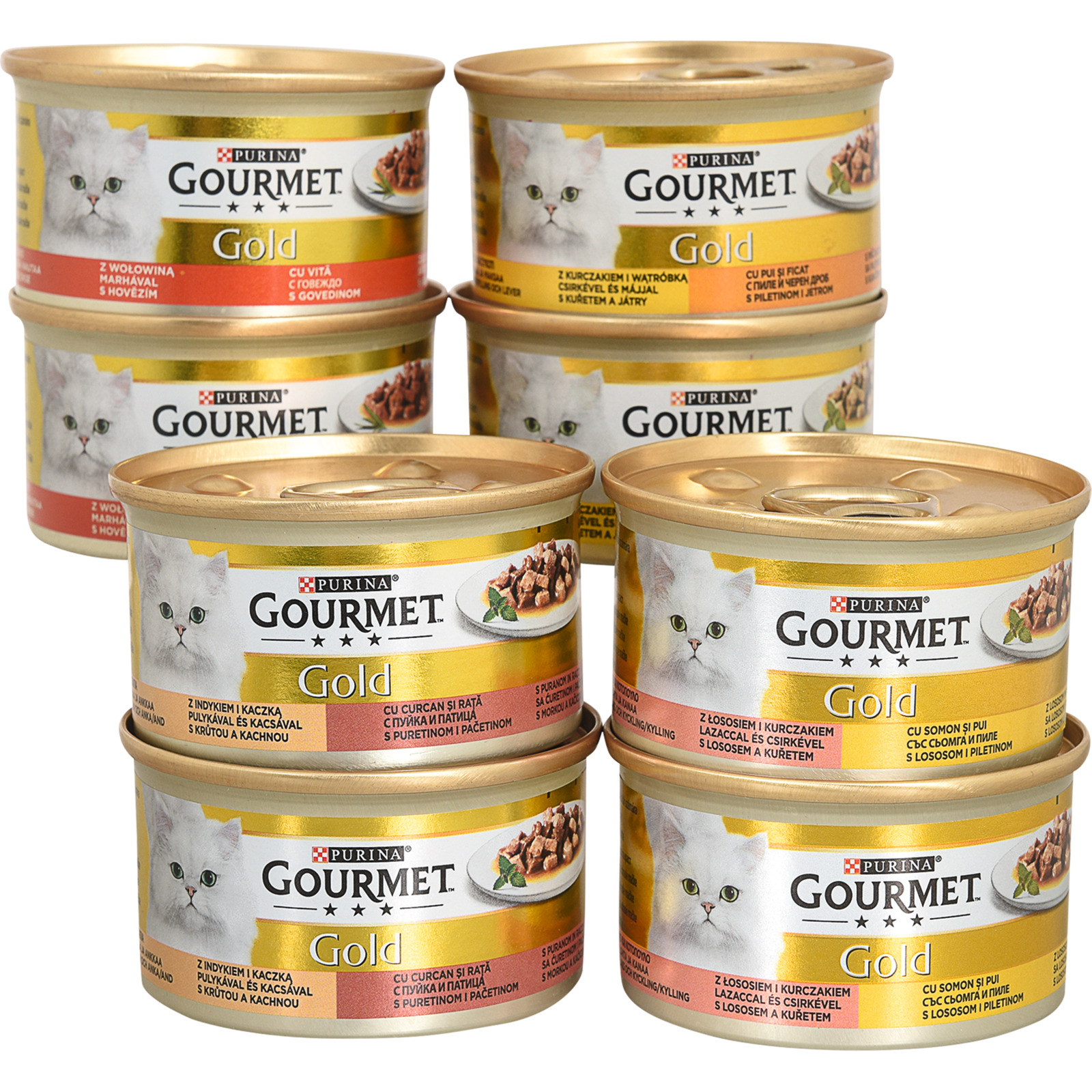 Gourmet Gold Zarte Häppch in Sauce 8x85g