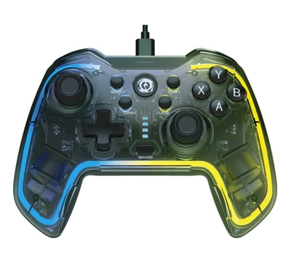 Canyon GP-02, kablet gamepad for Windows/PS3/Android mediaboks/android tv-sett/Nintendo Switch, 2M kabel, 152*110*55 mm, 215g