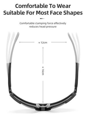 Lunettes de soleil polarisées pour hommes et femmes - noir
