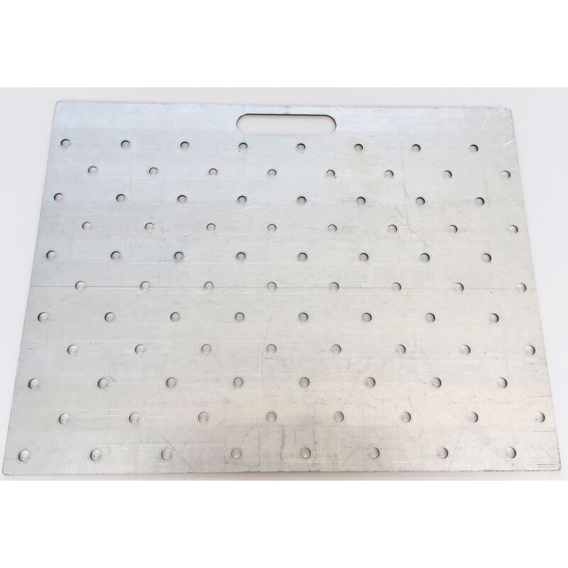 Gabarit de perçage acier pour clous podotactiles