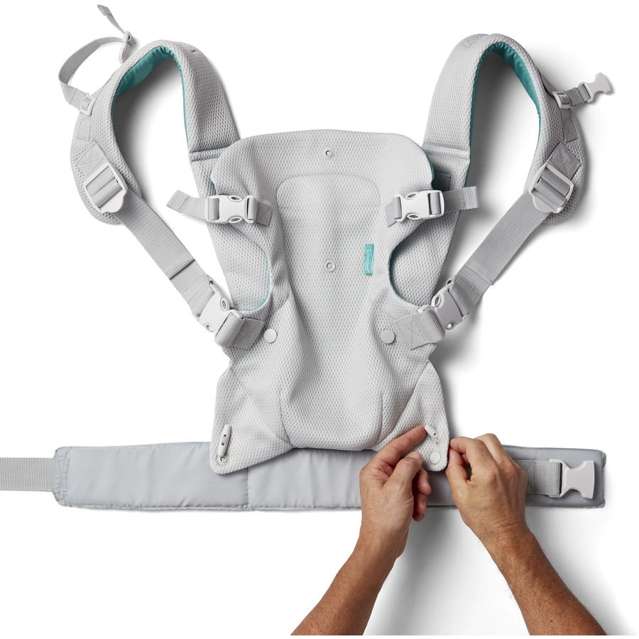 Infantino Babytrage Flip Advanced 4 in 1 mit Mesh-Gewebe Grey