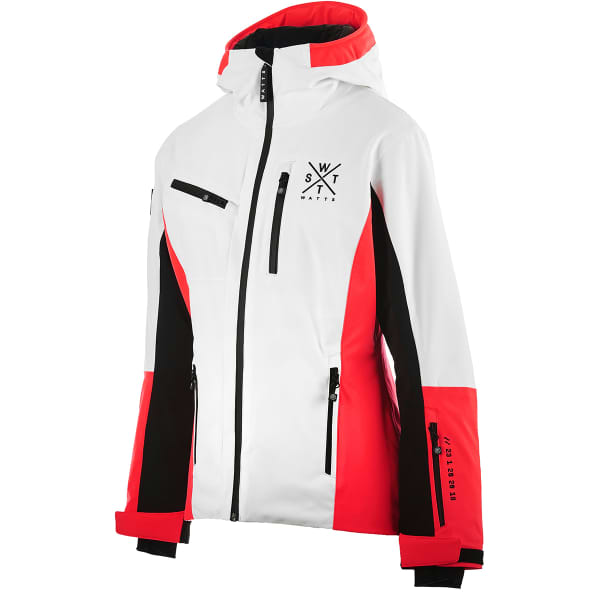 Veste de ski WATTS FICTION WHITE LOGO PINK