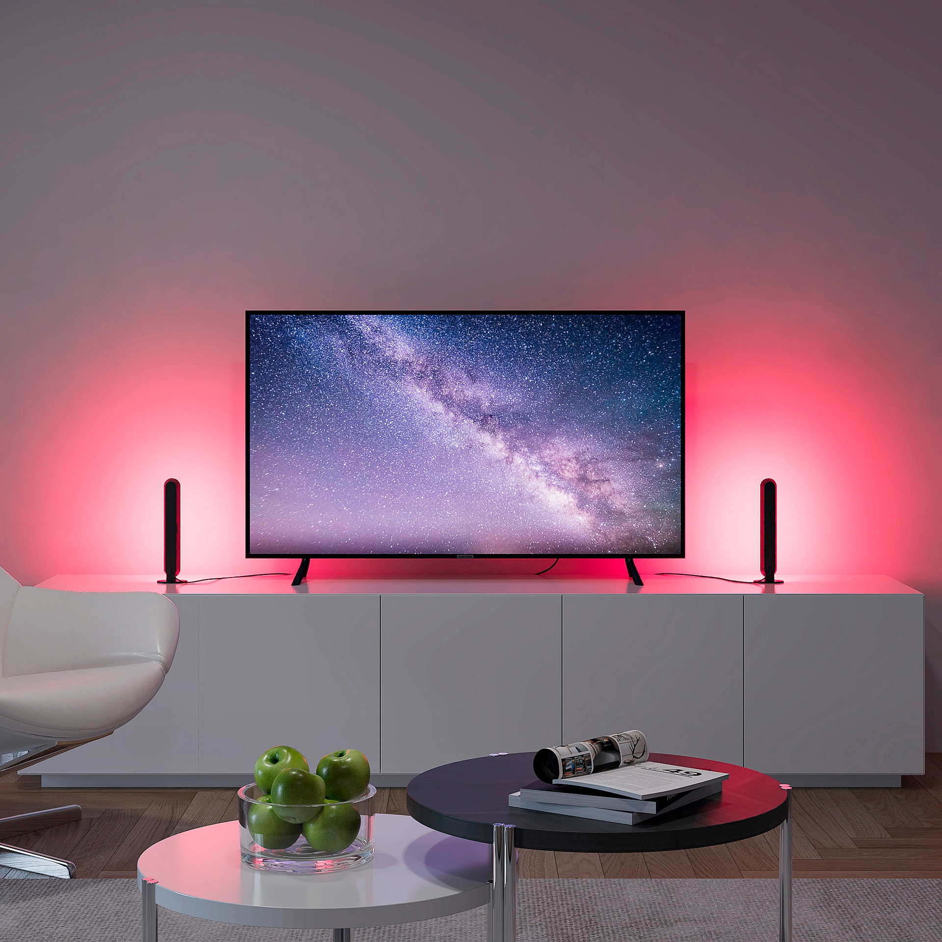 RL LED Dekoleuchte GAME 28 cm schwarz /weiß