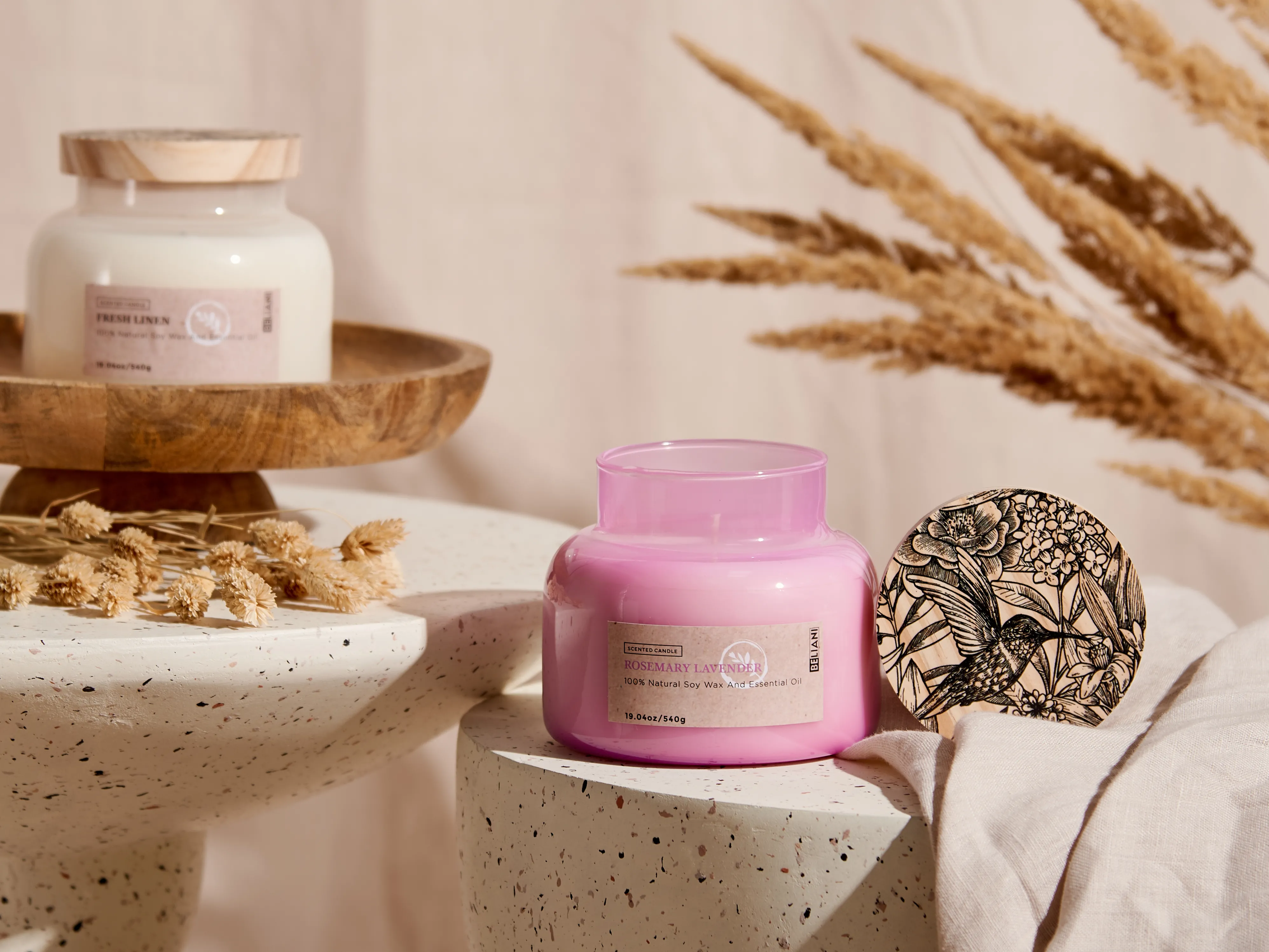Geurkaars DELIGHT BLISS Soja wax Frisse geurnoten