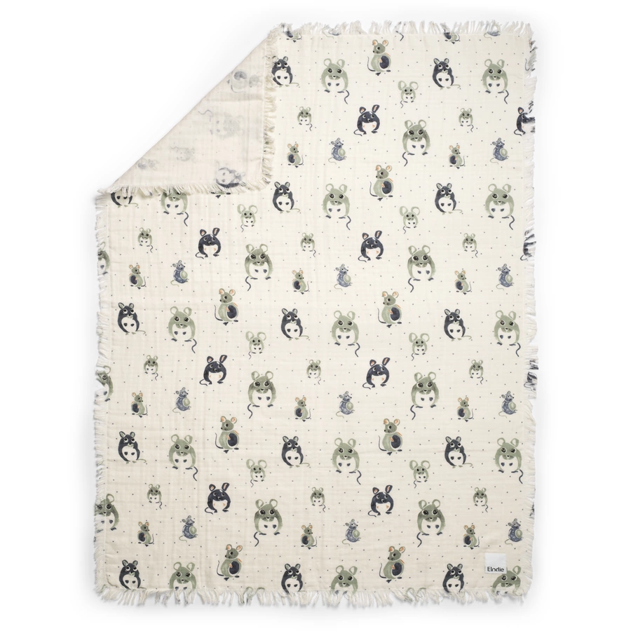 Elodie Baumwolldecke Forest Mouse