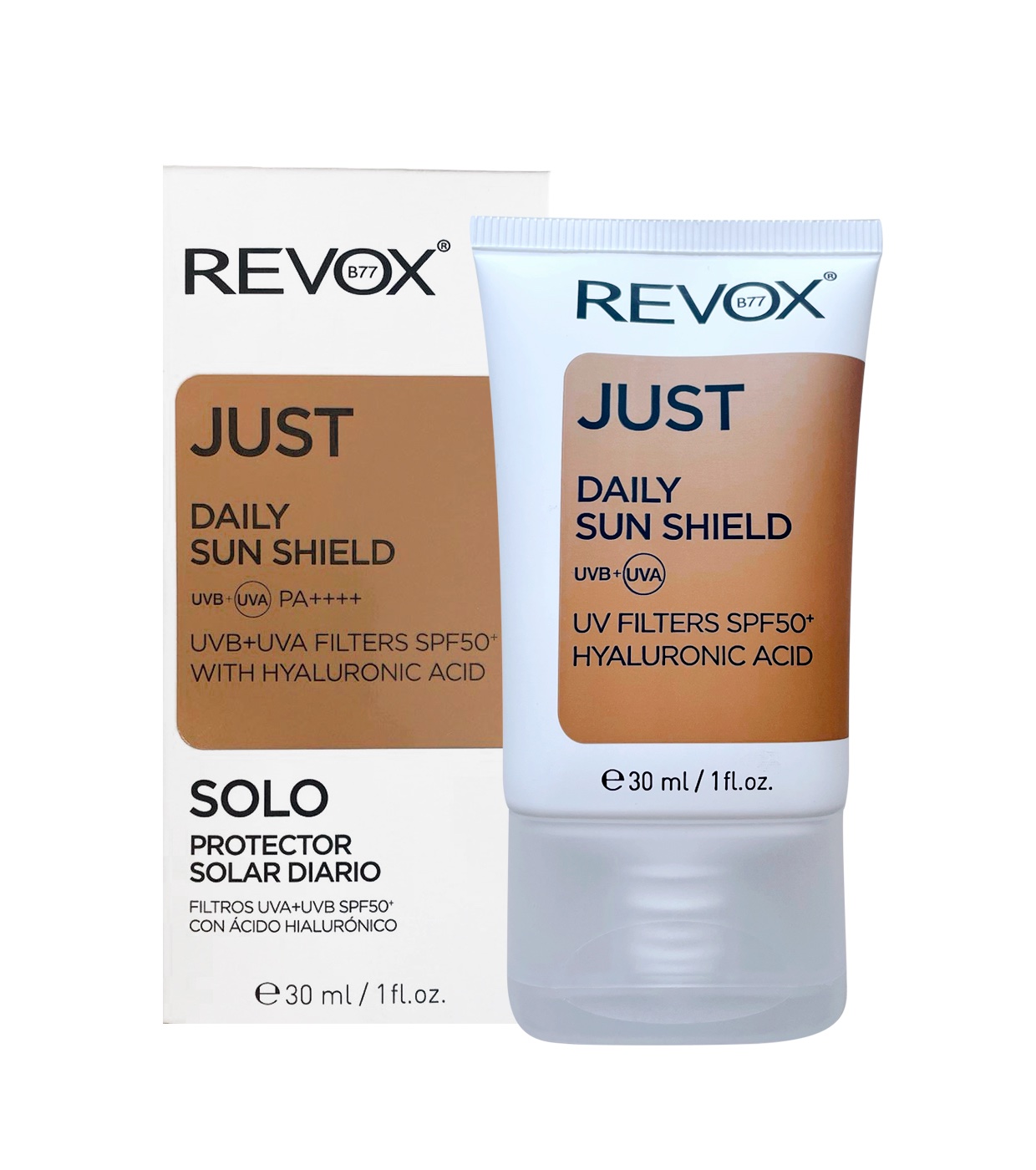 Revox - *Just* - Protetor solar diário FPS50 + com ácido hialurônico