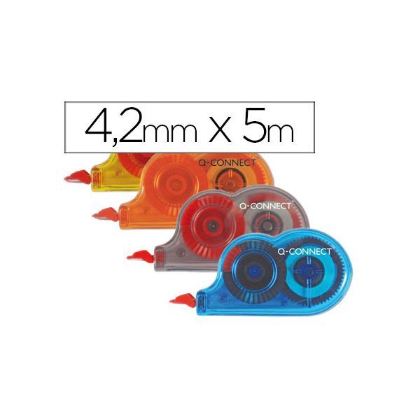 Q-Connect Mini Corretor Fita 4.2mm Sortido 28 Un.