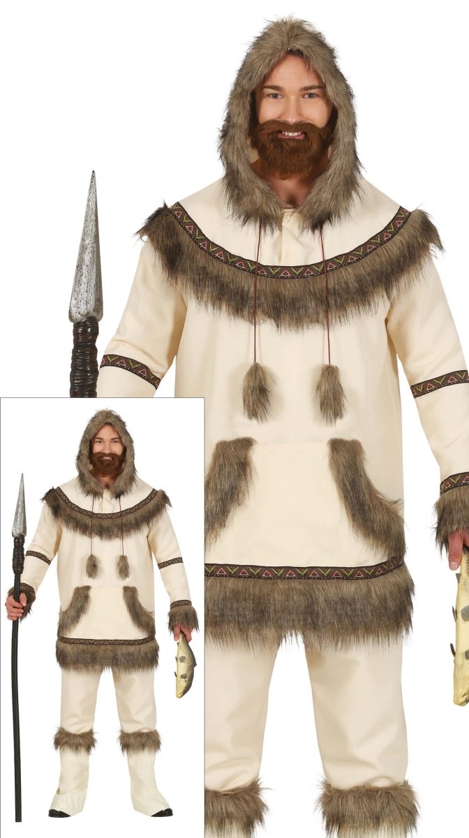 Eskimo Kostuum Heren Beige