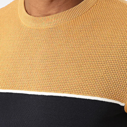 Sweat Crewneck Mangoli 1 10052000 Bleu Marine Jaune Moutarde