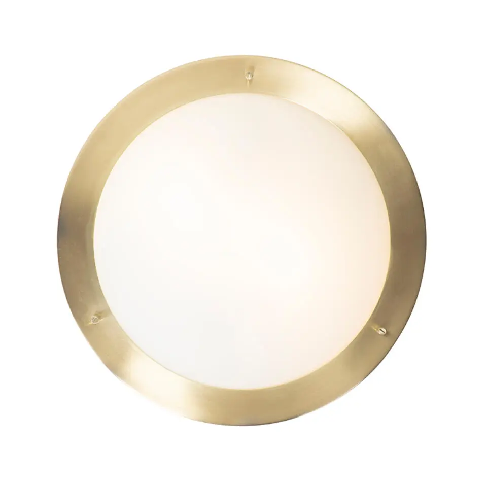 Qazqa plafondlampen buiten yuma goudkleurig e27