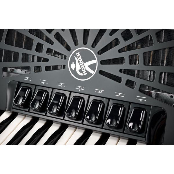 Hohner Bravo III 96 silent key blue