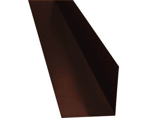 PRECIT hoekbeugel zonder druiprand, chocoladebruin RAL 8017, 2000 mm x 125 mm x 125 mm