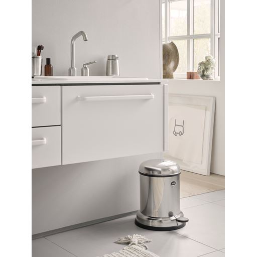 Vipp 14 Pedalspand, Stainless Steel