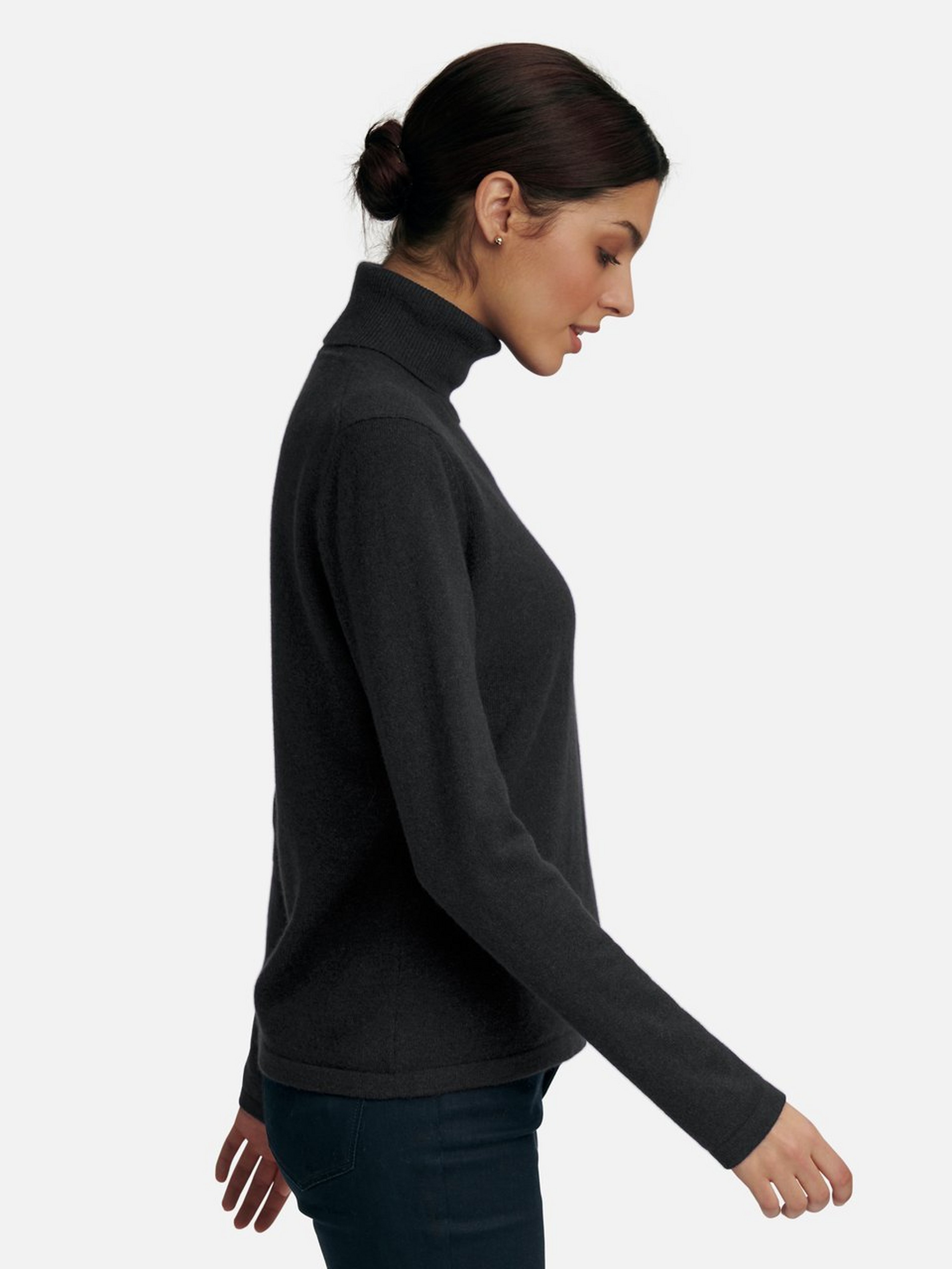 Rollkragen-Pullover aus 100% Premium-Kaschmir