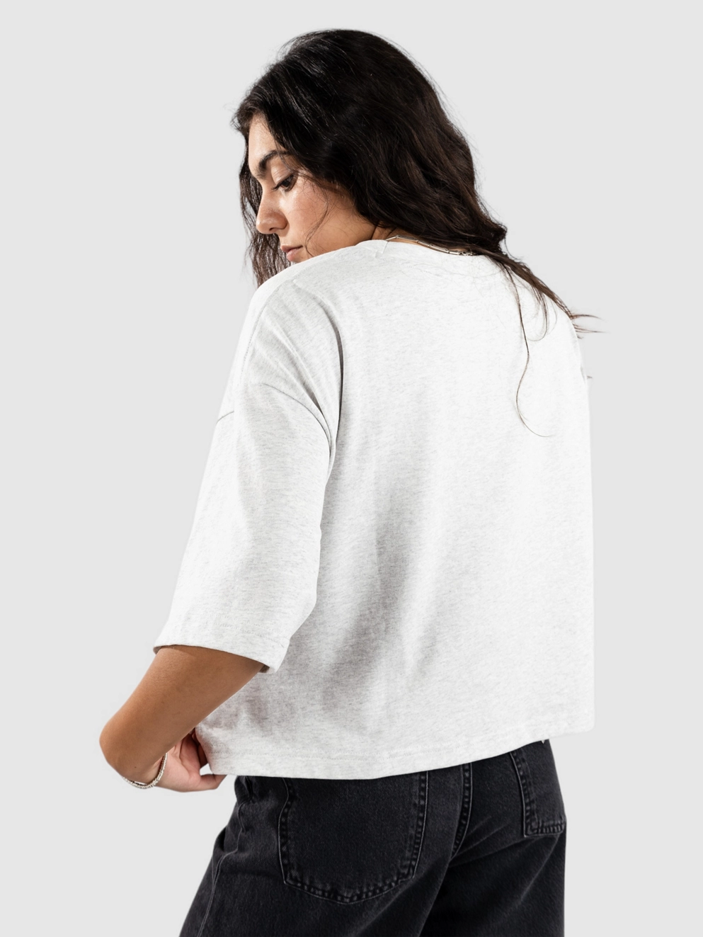 New Balance Logo Relaxed Jersey T-Shirt ash heather