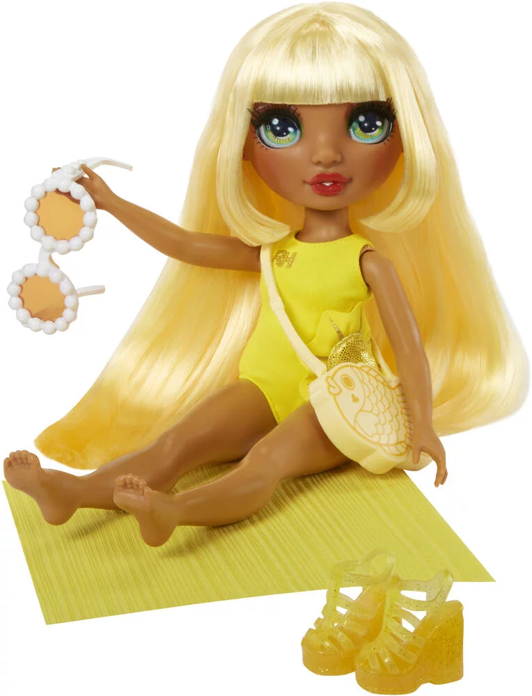 RAINBOW HIGH SWIM ET STYLE POUPEE MANNEQUIN 27CM - SUNNY JAUNE