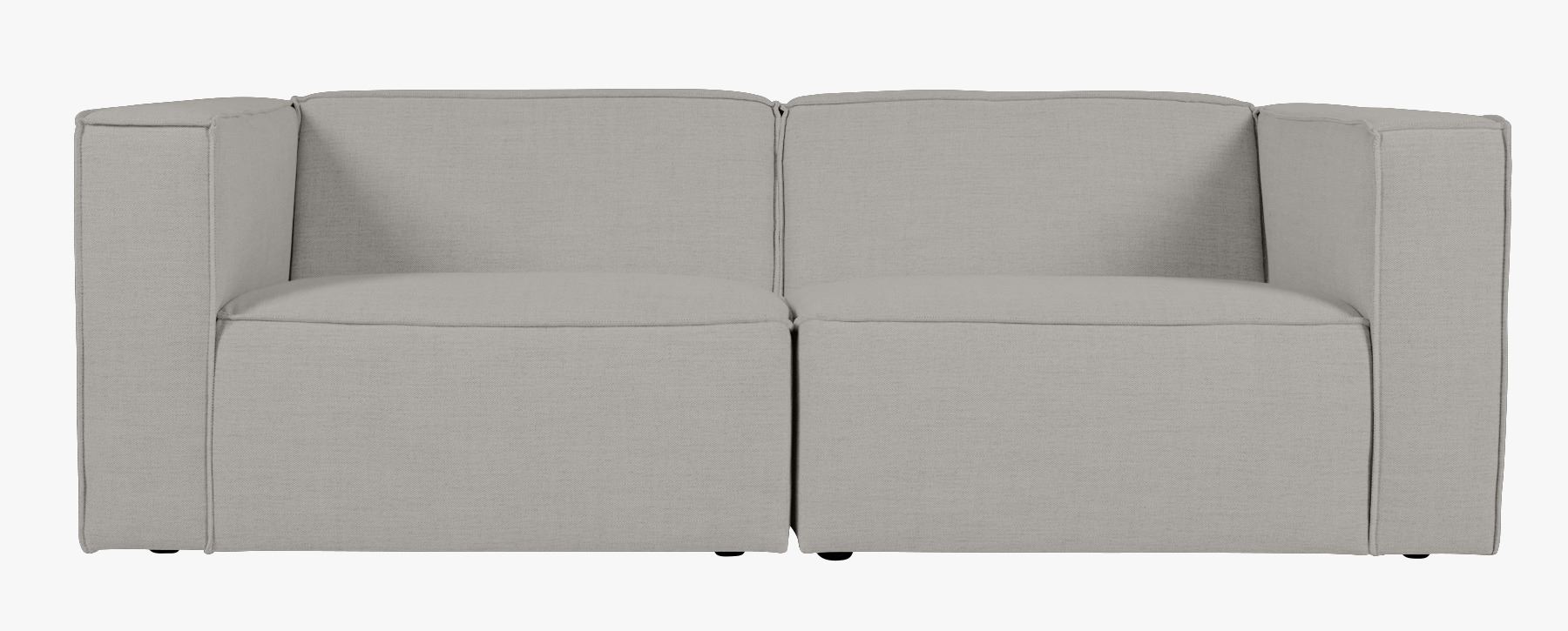Modulsofa 2 deler m/armlene natur - 220x93x73 cm