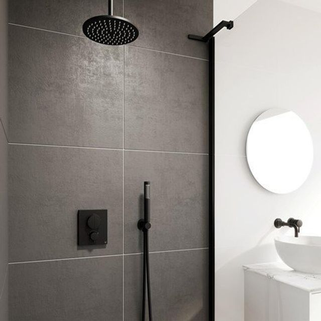 Crosswater - Crossbox Douchekraan - Thermostatisch - Zwart Mat