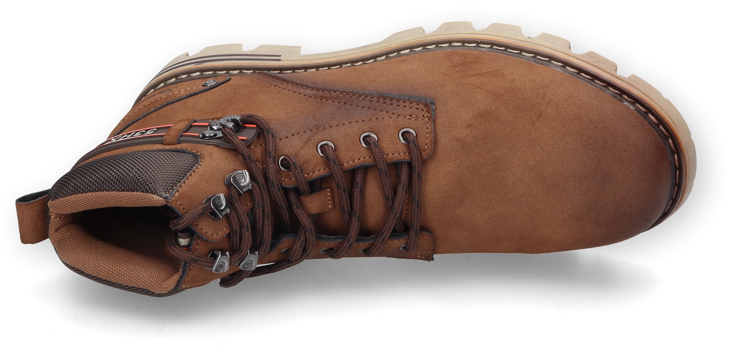 Dockers by Gerli Schnürboots  , Workerboots, Stiefel mit bequemem Schaftabschluss aus Textil
