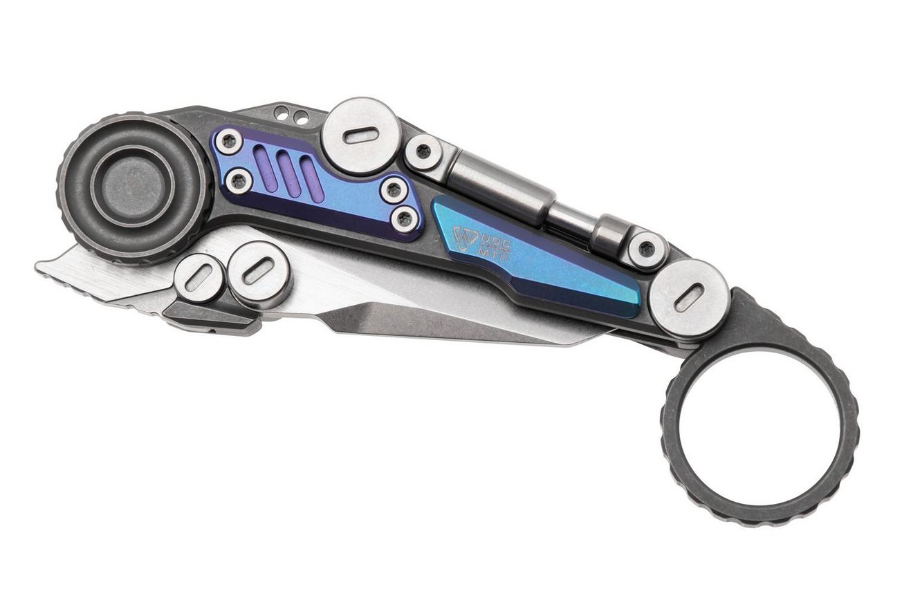 NOC Knives Shuukaku MT-1104 Two Tone M390, Titanium Purple Inlay, zakmes