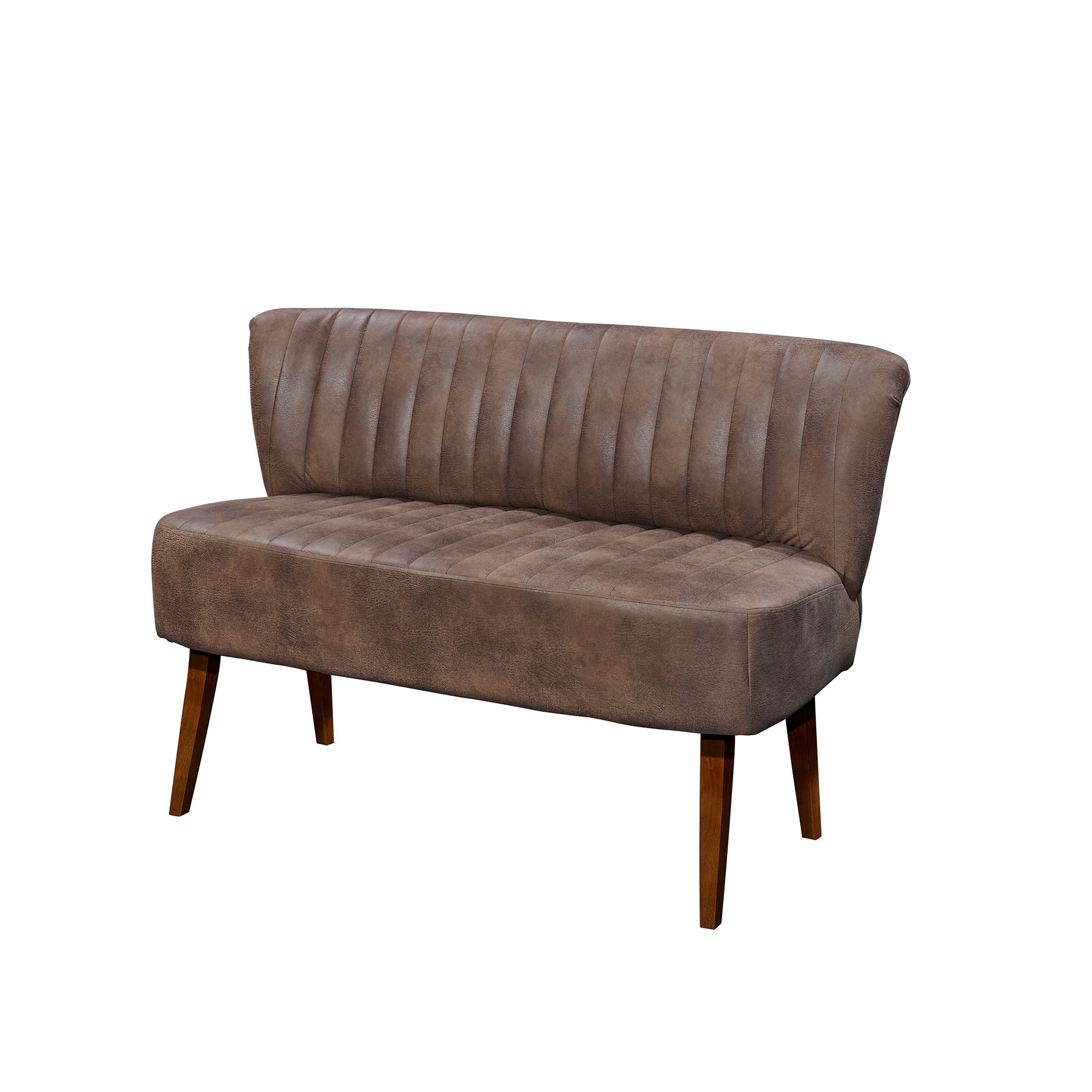 Bank - dunkelbraun - Massivholz - 143 cm