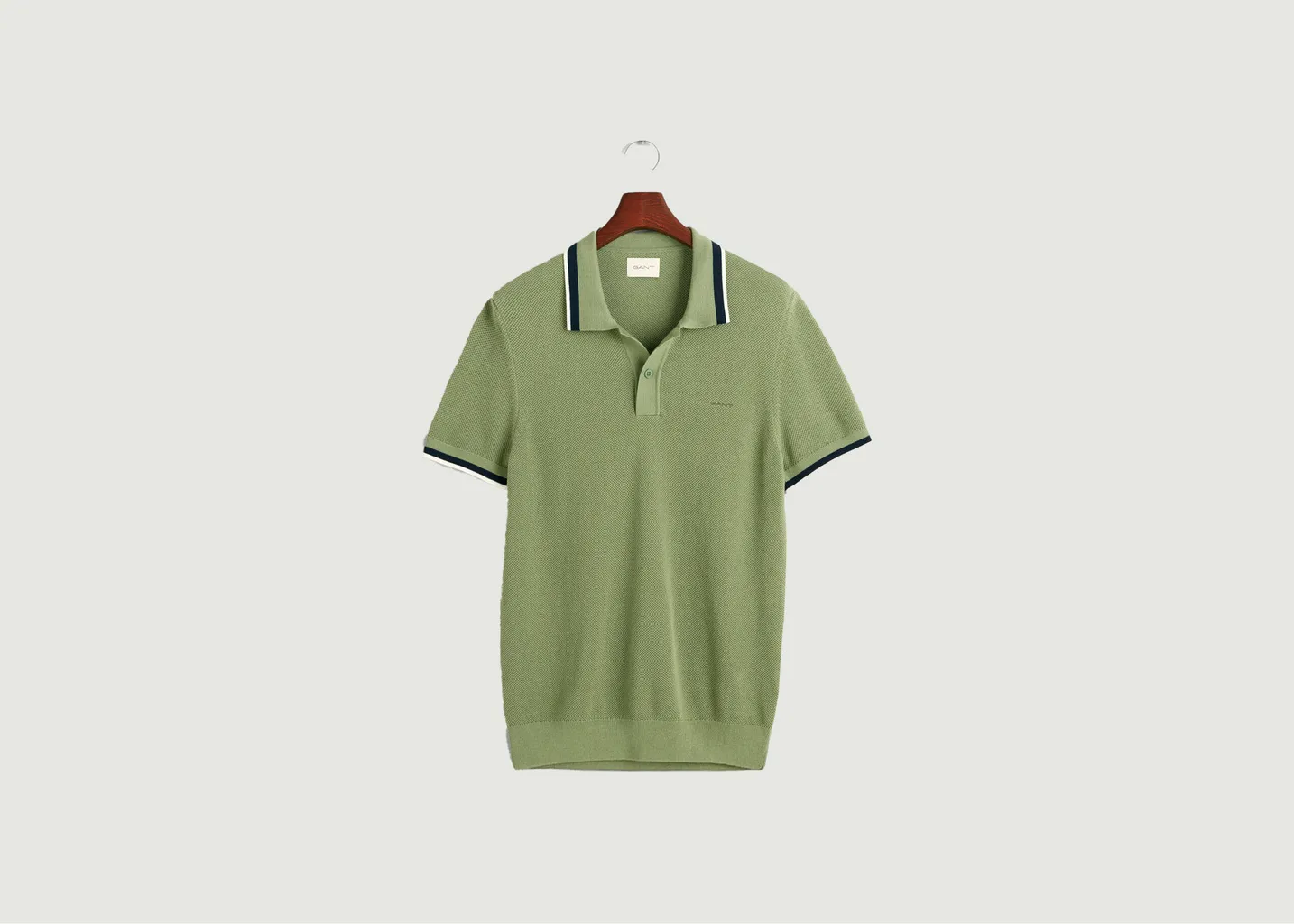 Polo en coton piqué avec bords contrastés Gant