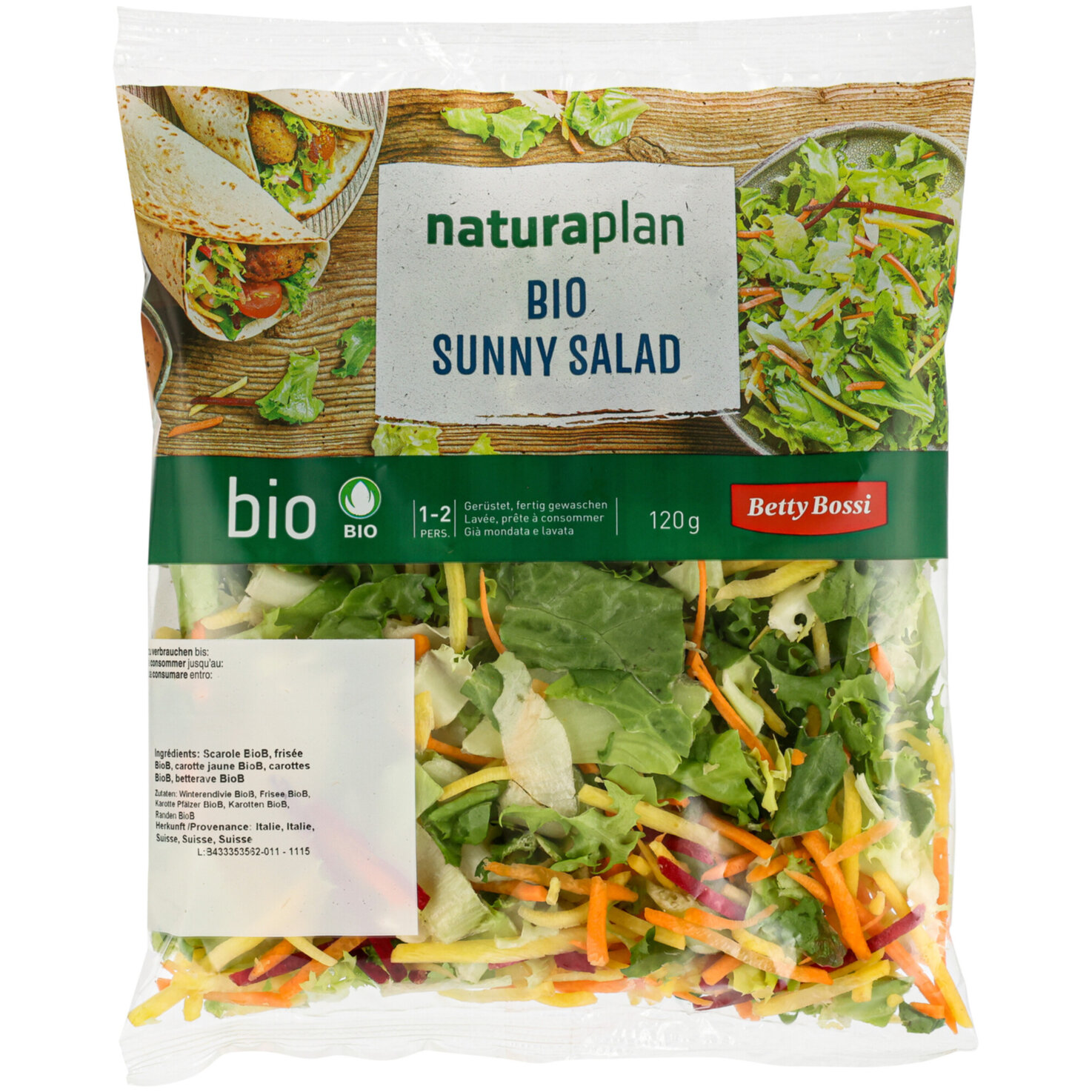 Betty Bossi Naturaplan Bio Sunny Salat -