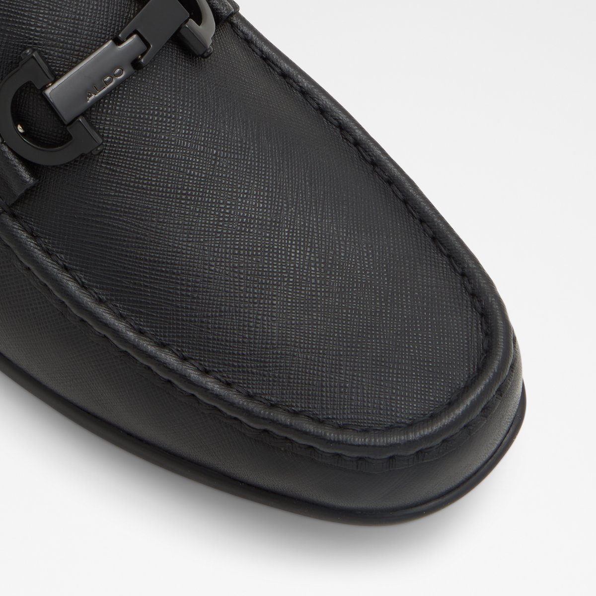 Orlovoflex Black Leather Embossed Men Loafers & Slip-Ons