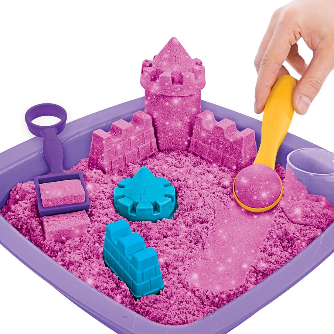 Kinetic Sand Kinetic Sand - Shimmer, Zandkasteel-Set