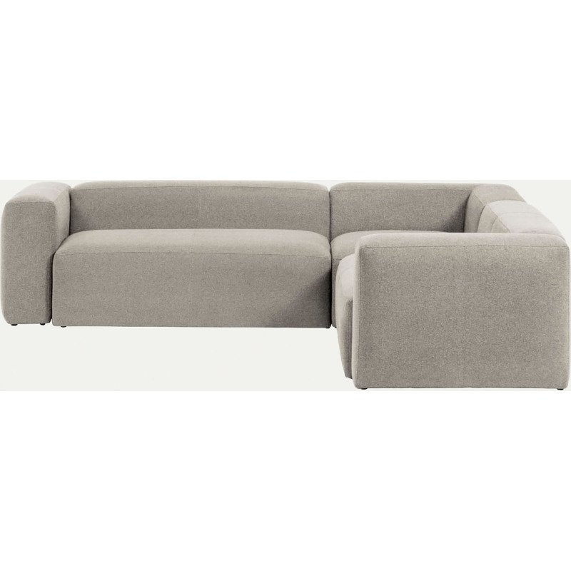 Canapé d’angle Blok 3 places beige 290 x 230 cm